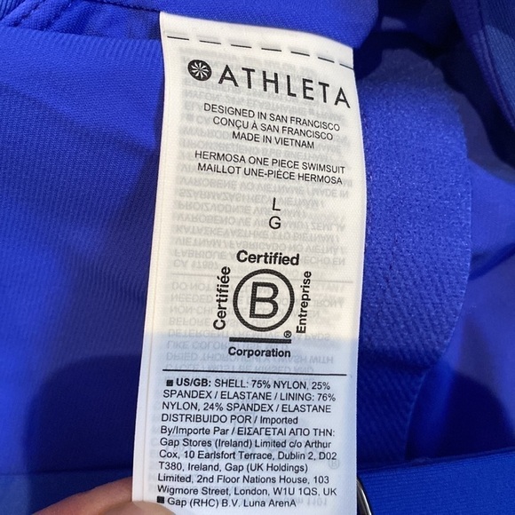 Athleta cerulean blue Hermosa one piece swimsuit NWT - Picture 6 of 8